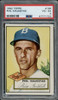 1952 Topps Phil Haugstad #198 Brooklyn Dodgers RC PSA 4 front of card