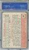 1952 Topps Clyde King #205 Brooklyn Dodgers PSA 7 back of card