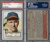 1952 Topps Mickey Harris #207 Cleveland Indians PSA 4 front and back of card