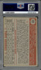 1952 Topps Howie Fox #209 Philadelphia Phillies PSA 5 back of card
