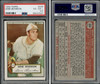 1952 Topps Gene Bearden #229 St. Louis Browns PSA 4.5 front and back of card