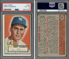 1952 Topps Jerry Coleman #237 New York Yankees PSA 4 front and back of card