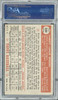 1952 Topps Rocky Bridges #239 Brooklyn Dodgers RC PSA 4 back of card