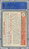 1952 Topps Sherry Robertson #245 Washington Senators PSA 4 back of card