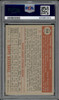 1952 Topps Steve Gromek #258 Cleveland Indians PSA 4 back of card