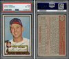1952 Topps Steve Gromek #258 Cleveland Indians PSA 4 front and back of card