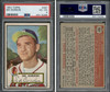 1952 Topps Sid Gordon #267 Boston Braves PSA 4 front and back of card