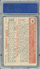 1952 Topps Chet Nichols #288 Boston Braves RC PSA 5 back of card