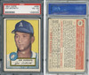 1952 Topps Joe Astroth #290 Philadelphia Athletics PSA 4 front and back of card