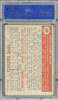 1952 Topps Floyd Baker #292 Washington Senators PSA 5 back of card