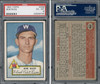 1952 Topps Bob Ross #298 Washington Senators RC PSA 6 front and back of card