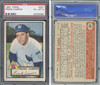 1952 Topps Frank Campos #307 Washington Senators RC PSA 6 front and back of card
