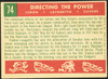 1959 Topps Jim Lemon / Cookie Lavagetto / Roy Sievers "Directing the Power" #74 Combo Card Washington Senators EX R100024 back of card