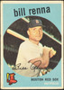 1959 Topps Bill Renna #72 Boston Red Sox VG-EX R100029 front of card