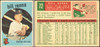 1959 Topps Bill Renna #72 Boston Red Sox VG-EX R100029 front and back of card