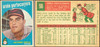1959 Topps Arnie Portocarrero #98 Baltimore Orioles Low Grade - Marks R100047 front and back of card