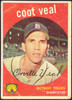 1959 Topps Coot Veal #52 Detroit Tigers RC Low Grade - Marks R100050 front of card