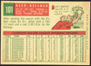1959 Topps Alex Kellner #101 St. Louis Cardinals VG-EX R100059 back of card