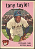 1959 Topps Tony Taylor #62 Chicago Cubs VG-EX R100066 front of card