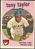 1959 Topps Tony Taylor #62 Chicago Cubs EX R100067 front of card