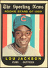 1959 Topps Lou Jackson #130 Rookie Stars Chicago Cubs RC VG R100070 front of card