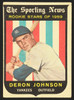 1959 Topps Deron Johnson #131 Rookie Stars New York Yankees RC Low Grade - Marks R100071 front of card