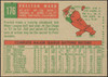 1959 Topps Preston Ward #176 Kansas City Athletics Low Grade - Marks R100085 back of card