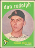 1959 Topps Don Rudolph #179 Chicago White Sox Low Grade - Marks R100087 front of card