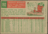 1959 Topps Charley Beamon #192 Baltimore Orioles RC VG — Example A back of card