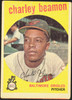 1959 Topps Charley Beamon #192 Baltimore Orioles RC VG R100095 front of card