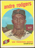 1959 Topps Andre Rodgers #216 White Back San Francisco Giants Low Grade - Marks R100104 front of card