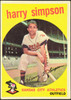 1959 Topps Harry Simpson #333 Kansas City Athletics VG — Example A front of card