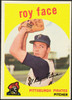 1959 Topps Roy Face #339 Pittsburgh Pirates VG-EX R100110 front of card