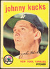 1959 Topps Johnny Kucks #289 New York Yankees VG — Example A front of card
