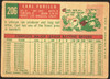 1959 Topps Carl Furillo #206 Gray Back Los Angeles Dodgers VG R100126 back of card