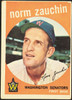 1959 Topps Norm Zauchin #311 Washington Senators Fair R100130 front of card