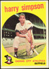1959 Topps Harry Simpson #333 Kansas City Athletics Low Grade - Marks R100137 front of card
