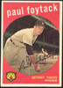 1959 Topps Paul Foytack #233 White Back Detroit Tigers VG R100159 front of card