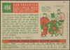 1959 Topps Don Pavletich #494 Cincinnati Redlegs RC EX R100168 back of card