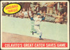 1959 Topps Colavito's Great Catch Saves Game #462 Baseball Thrills Cleveland Indians Low Grade - Marks R100177 front of card