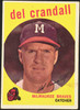 1959 Topps Del Crandall #425 Milwaukee Braves Good R100182 front of card