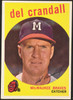 1959 Topps Del Crandall #425 Milwaukee Braves VG R100186 front of card