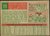 1959 Topps Willard Schmidt #171 Cincinnati Redlegs VG R100189 back of card