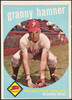 1959 Topps Granny Hamner #436 Philadelphia Phillies EX R100194 front of card