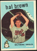 1959 Topps Hal Brown #487 Baltimore Orioles EX R100205 front of card