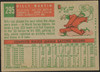 1959 Topps Billy Martin #295 Cleveland Indians VG R100206 back of card