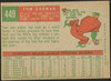 1959 Topps Tom Gorman #449 Kansas City Athletics VG R100235 back of card
