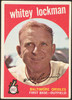 1959 Topps Whitey Lockman #411 Baltimore Orioles EX+ R100245 front of card