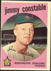 1959 Topps Jimmy Constable #451 Washington Senators RC VG-EX — Example B front of card