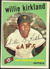 1959 Topps Willie Kirkland #484 San Francisco Giants EX R100257 front of card